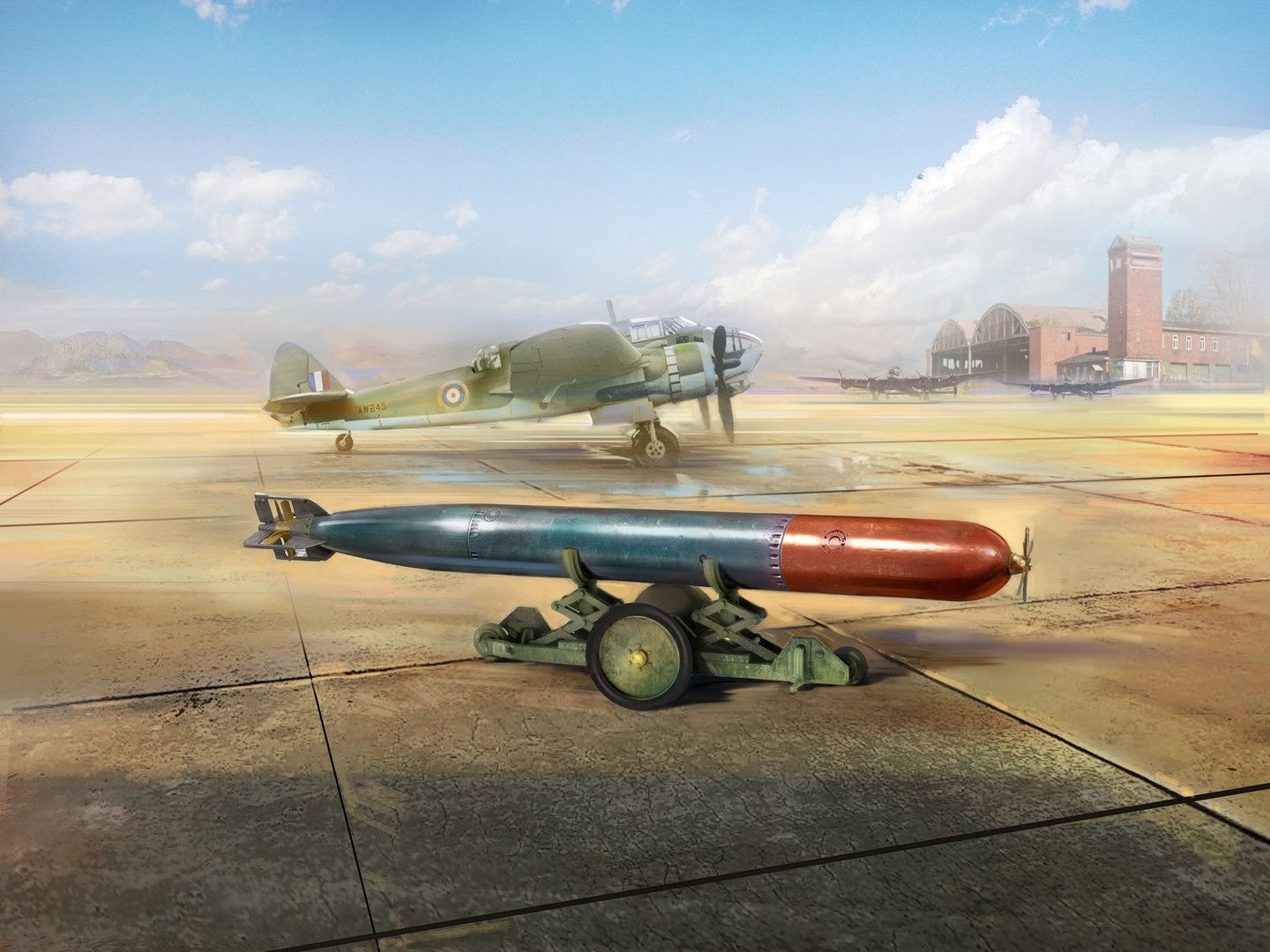 WWII British Torpedo Trailer ICM48405