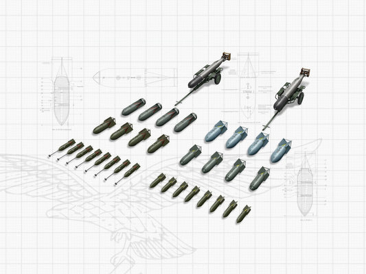 WWII German Aircraft Armament (Bombs & Torpedoes) ICM48408
