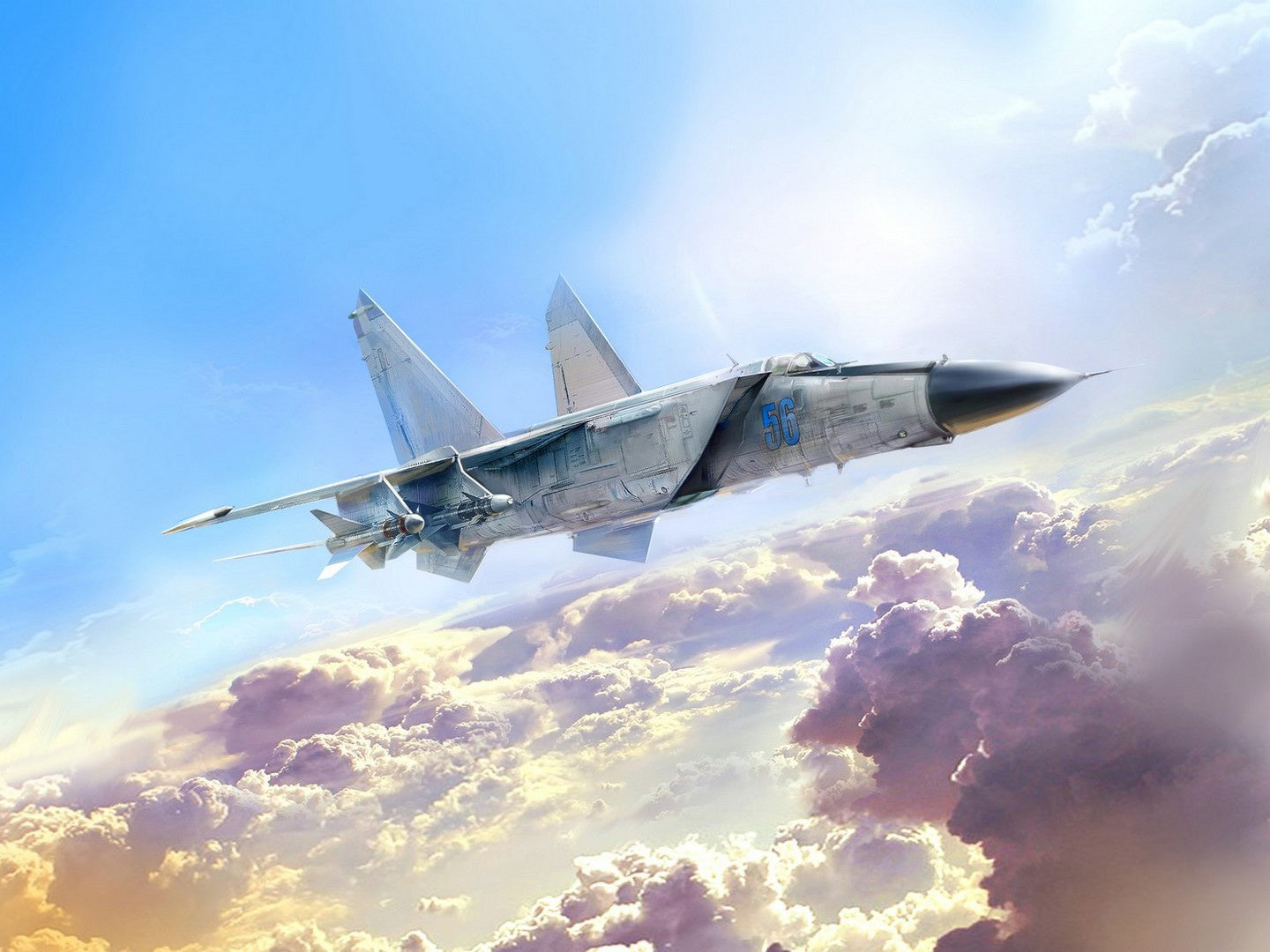 MiG-25 PD, Soviet Interceptor Fighter Plane ICM48903