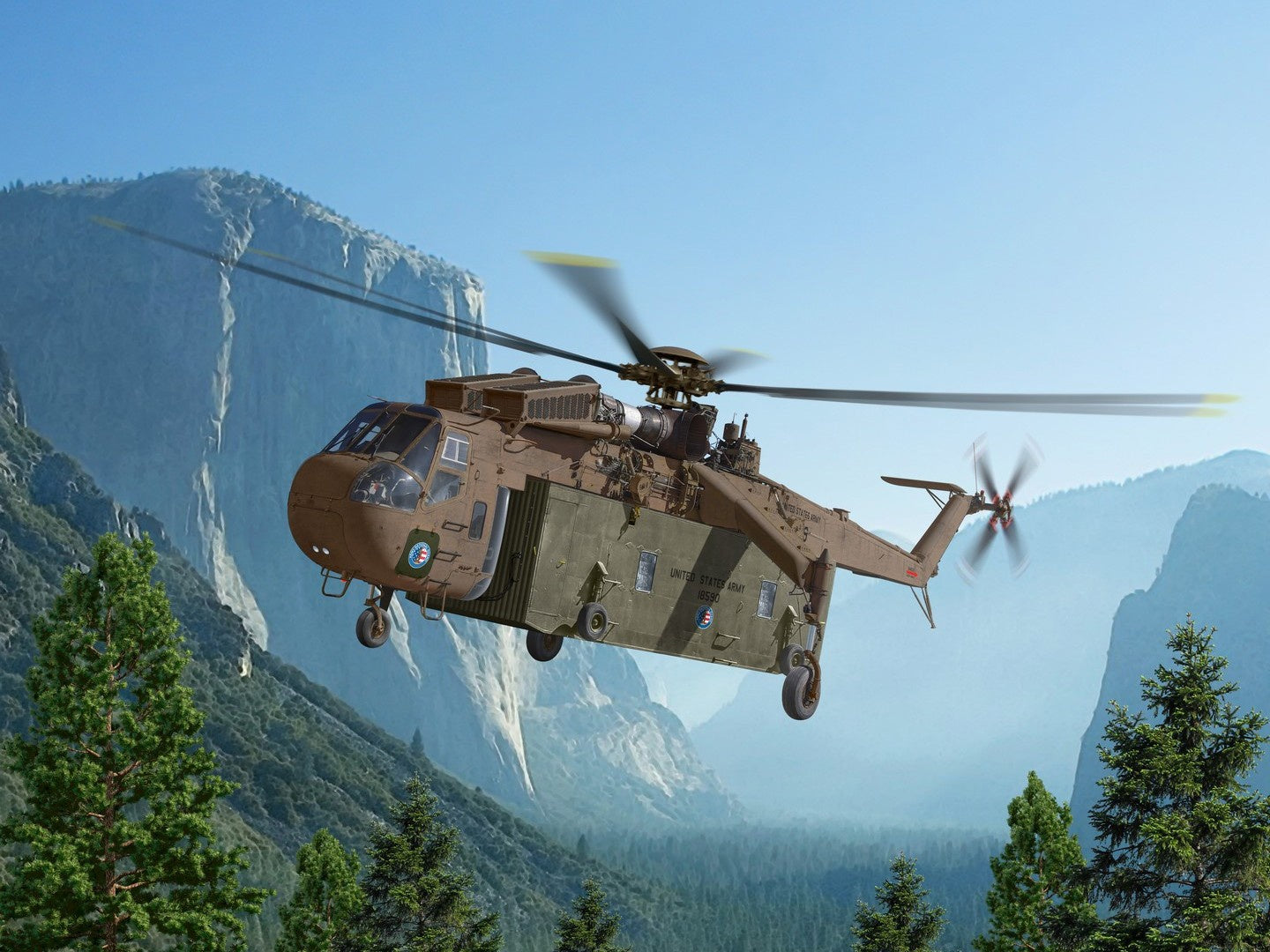 CH-54A Tarhe with Universal Military Pod ICM53057