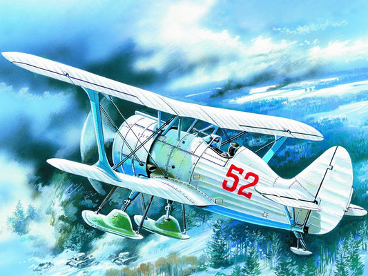 I-15bis, WWII Soviet Biplane Fighter (Winter Version) ICM72013