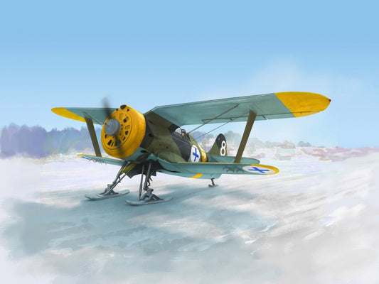 I-153, WWII Finnish Air Force Fighter (Winter Version) ICM72075