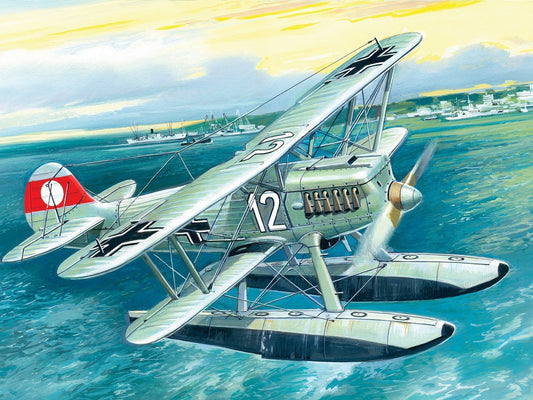 Heinkel He 51B-2, German Floatplane Fighter ICM72192