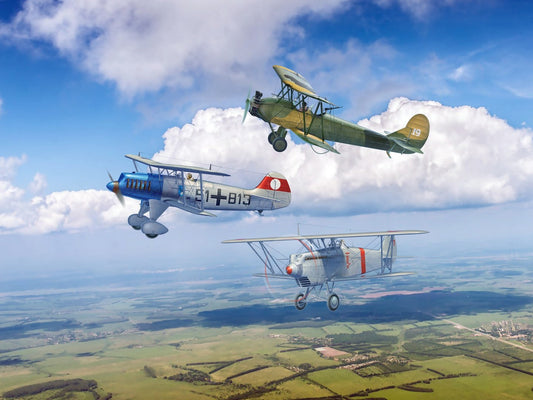 Biplanes of the 1930s & 1940s, ??-51A-1, Ki-10-II, U-2/Po-2VS (Set of 3) ICM72210