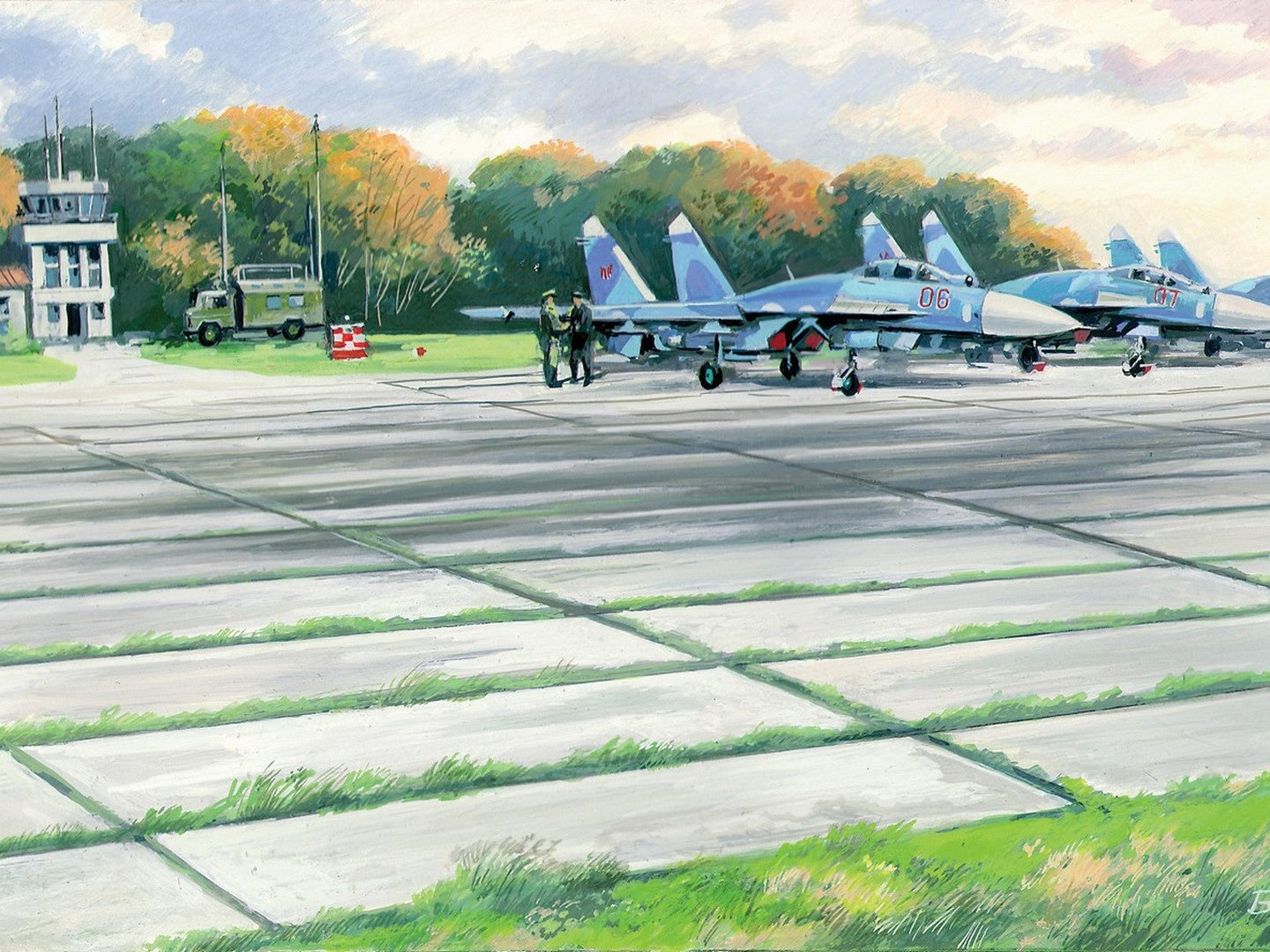 Soviet PAG-14 Airfield Plates with 32 Pieces (362×216 mm) ICM72214