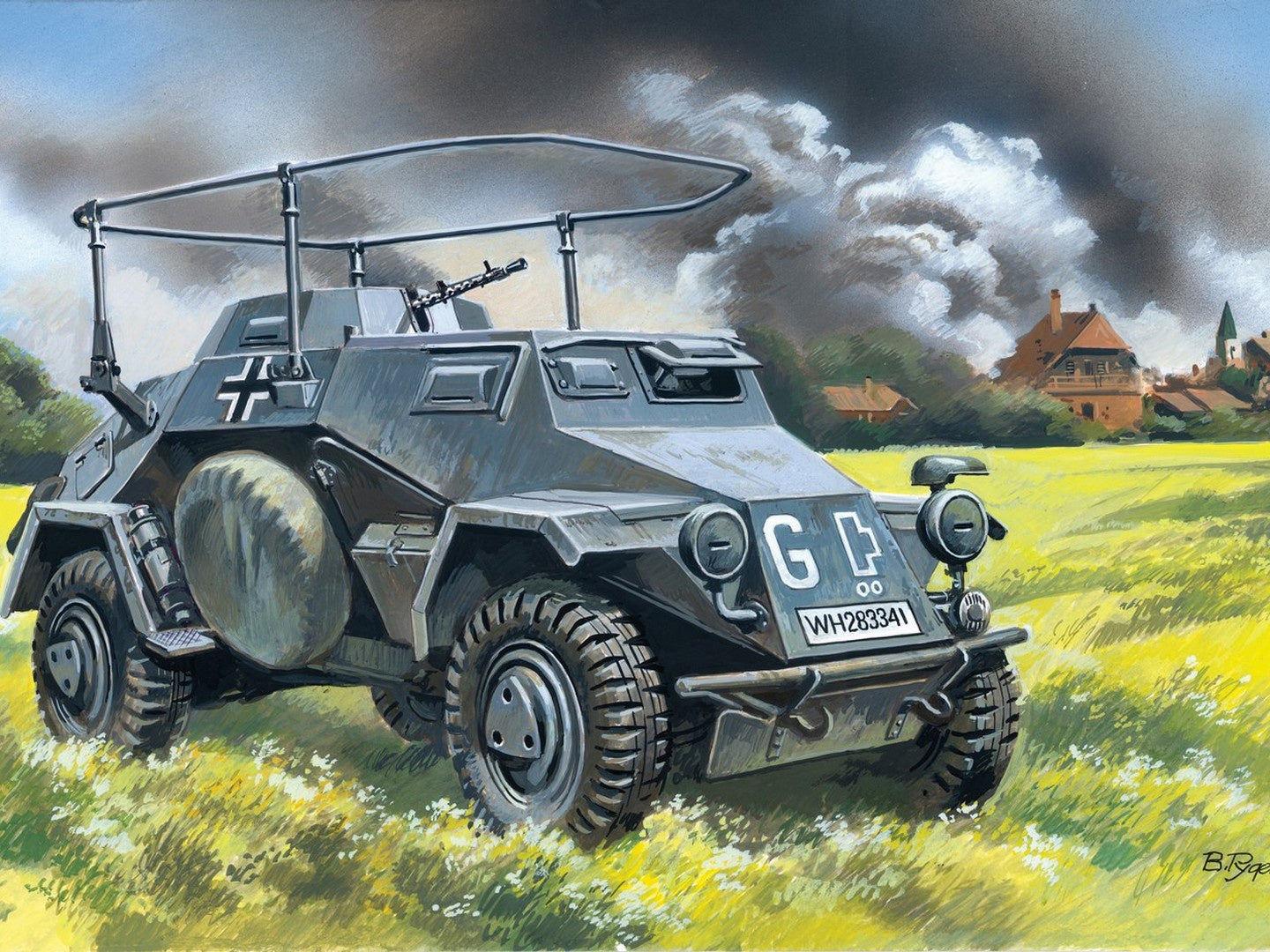 Sd.Kfz.223, German Radio Communication Vehicle ICM72421