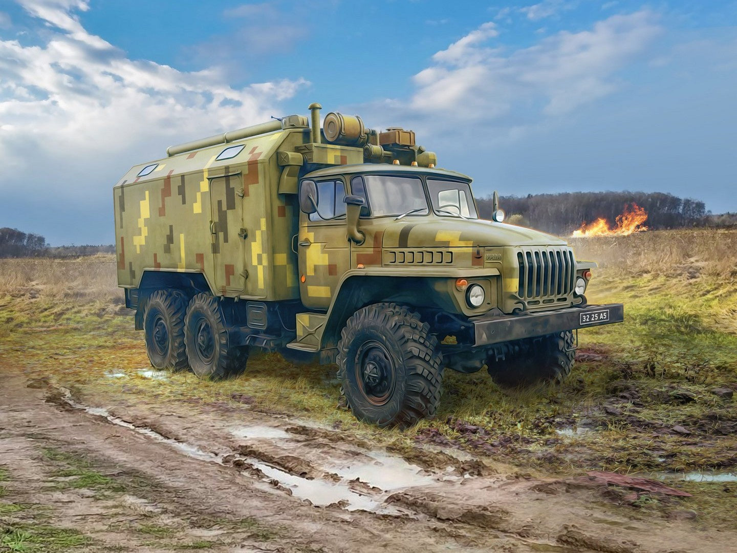 URAL-43203, Military Box Vehicle of the Armed Forces of Ukraine ICM72709