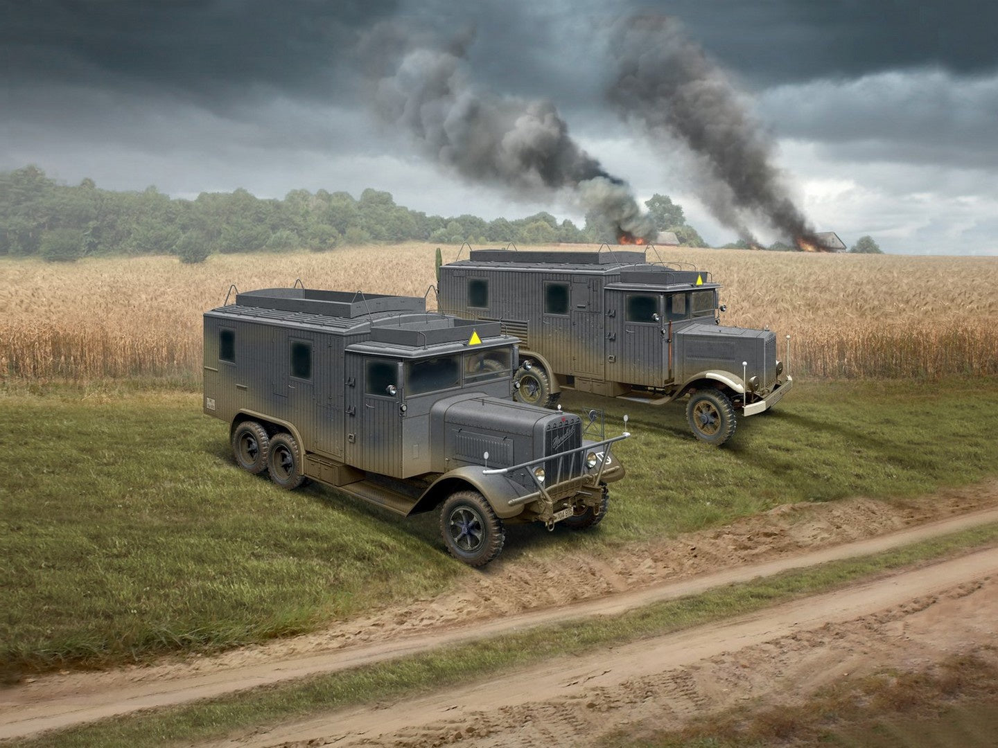 Wehrmacht Radio Trucks (Henschel 33D1 Kfz.72, Krupp L3H163 Kfz.72) ICMDS3509