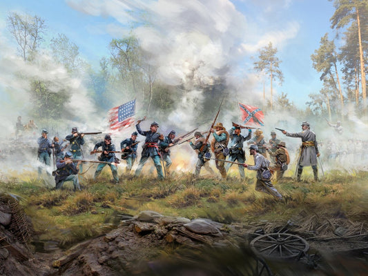 Fierce Battle, American Civil War with 16 Figures ICMDS3519