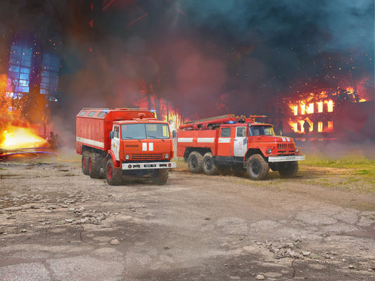 Fire Trucks of Ukraine, AC-40-137A & AR-2 (Set of 2) ICMDS3527