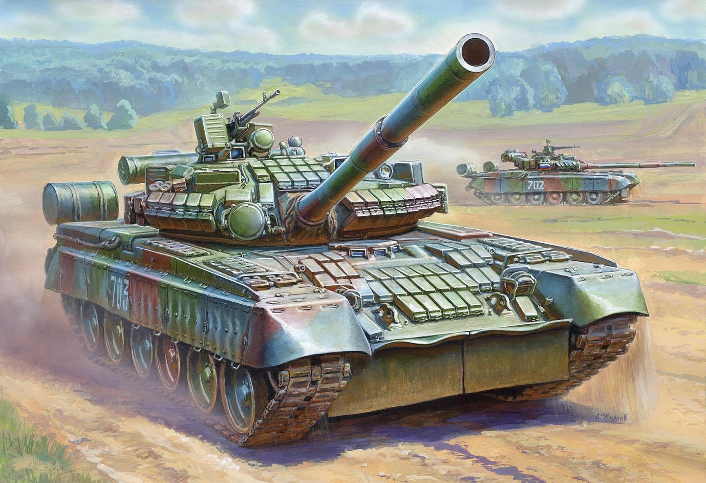 Zvezda T/80Bv With Era Main Battle Tank Z3592