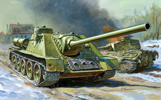 Zvezda Soviet Self Propelled Gun Su-100 Z5044