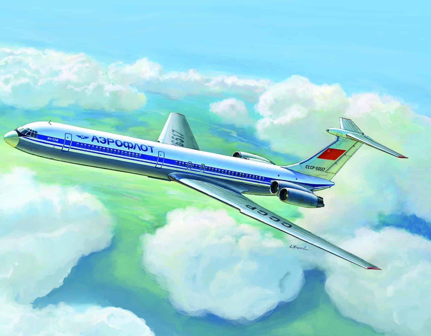 Zvezda 1/144 Ilyushin Il-62M Z7013
