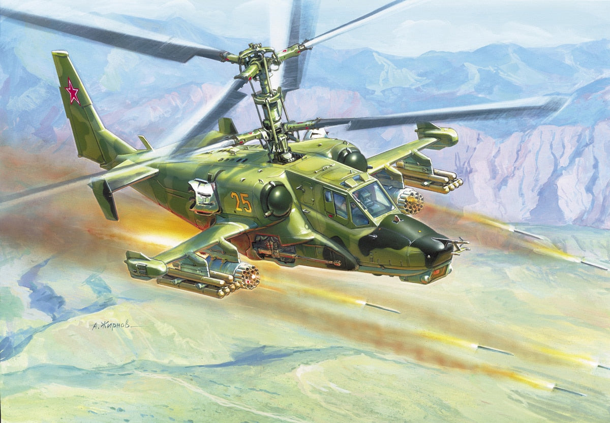 Zvezda Russian Attack Helicopter Hokum Z7216