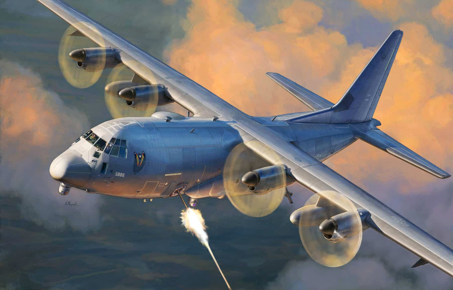 Zvezda AC-130J Gunship Ghostrider Z7326