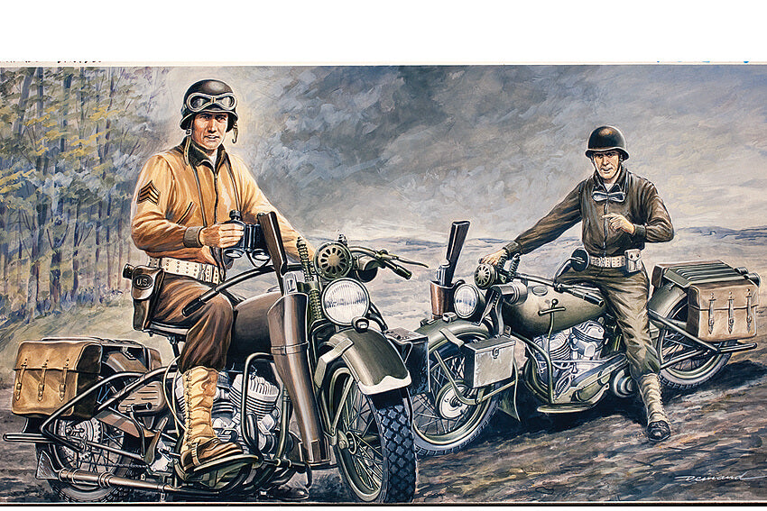 Italeri Us Motorcycles Ww2 D Day 322