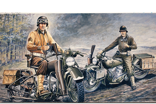 Italeri Us Motorcycles Ww2 D Day 322