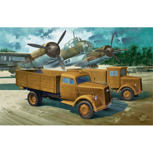 Academy 1:72 WWII German Cargo Truck Plastic Model 13404