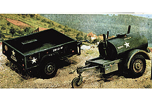 Italeri 250 Gal.S Tank Trailer And M101 Car 229