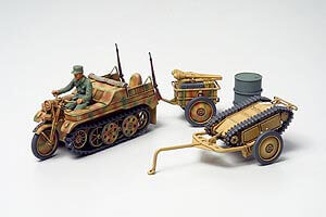 Tamiya Kettenkraftrad With Cart & Goliath 32502