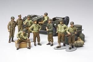 Tamiya Wwii Us Army Infantry & Jeep 32552