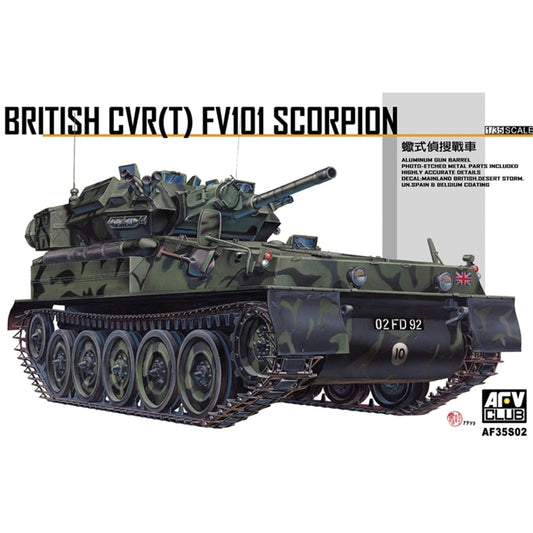 AFV Club 1:35 British CVR(T) FV101 Scorpion Plastic Model 35S02
