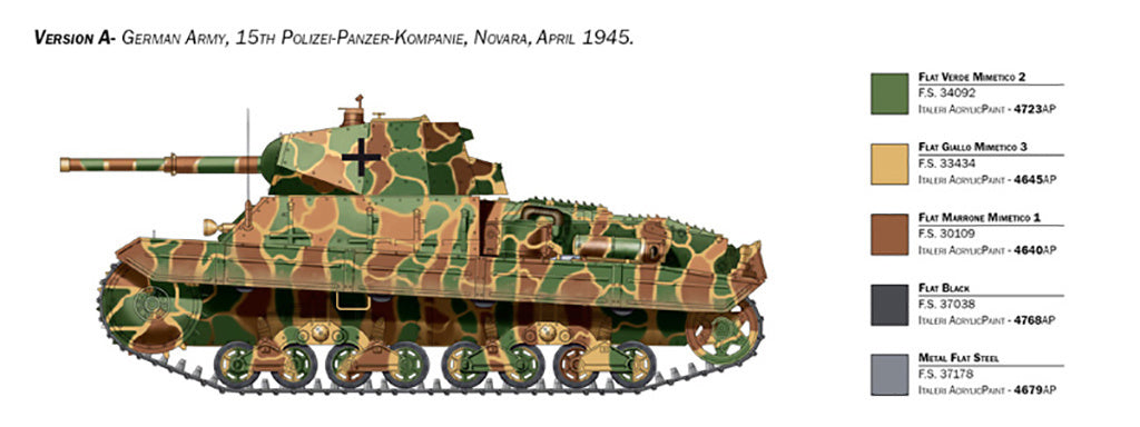 Italeri Carro Armato P40 6599
