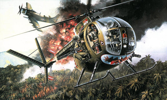 Dragon OH-6A Cayuse w/crew D3310