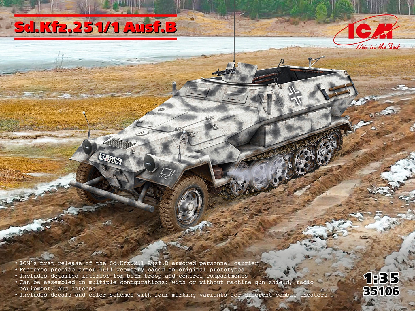 ICM Sd.Kfz.251/1 Ausf.B APC ICM35106