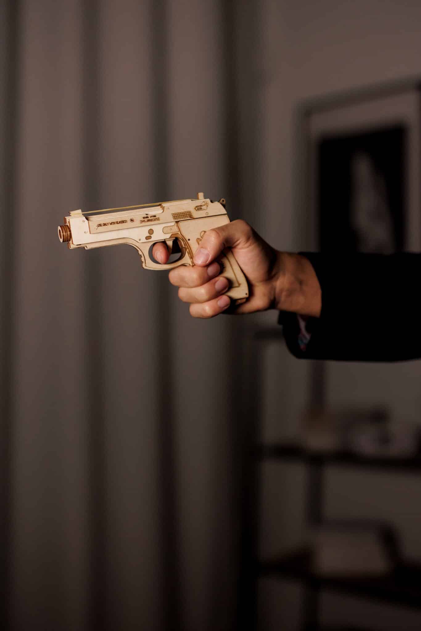 Wood Trick Gun M1 + shooting range WDTK059