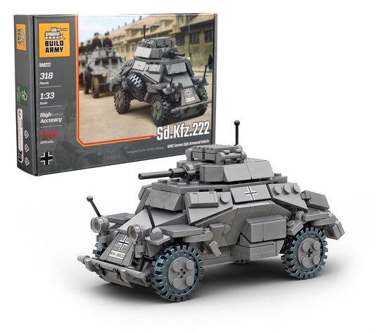 Build Army Sd. Kfz. 222 Armoured Vehicle B0222