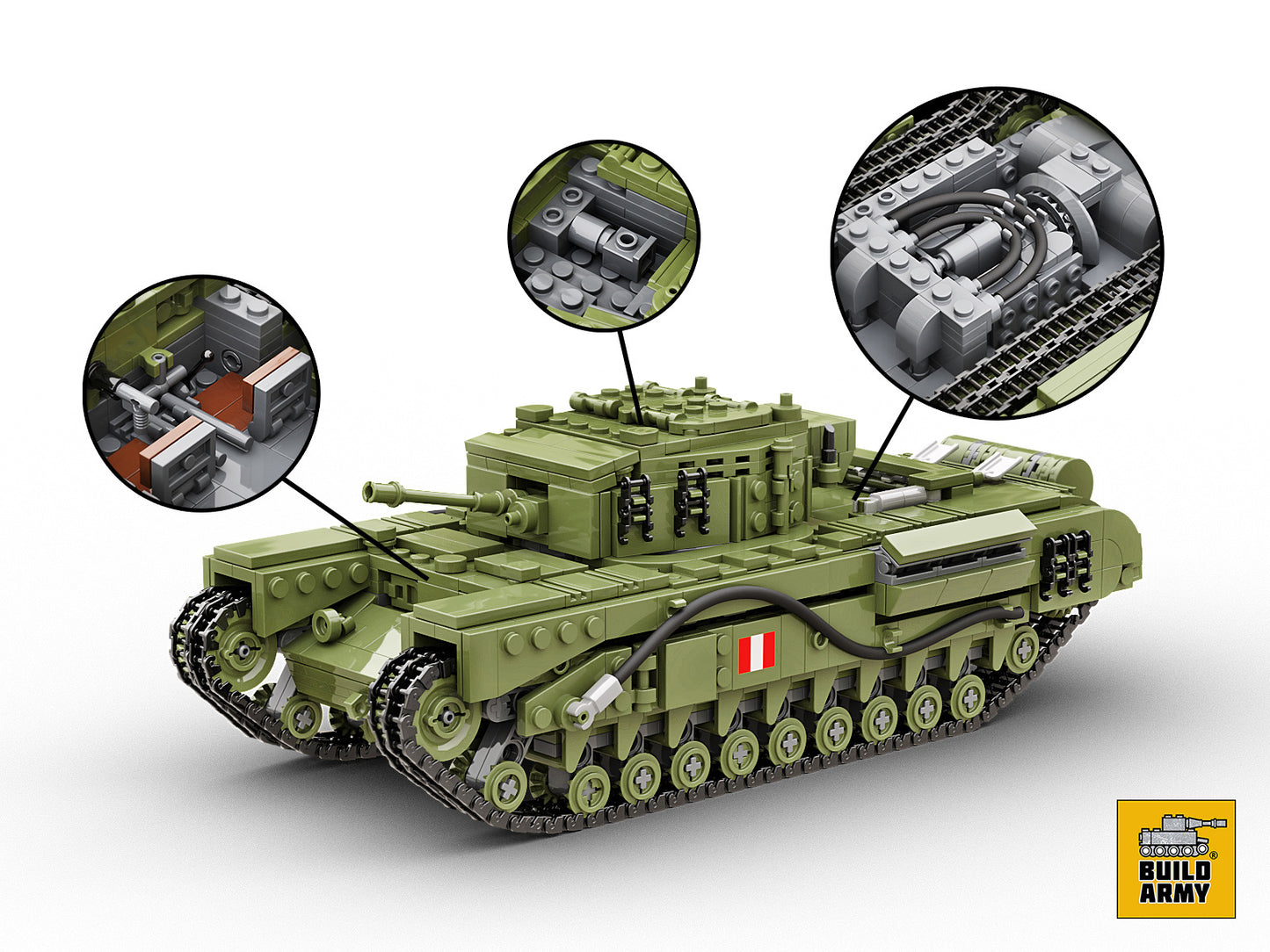 Build Army Churchill Tank B2001