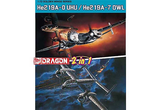 Dragon 1/72 He219A-0 Uju/He219A-7 Owl(2In1 D5121