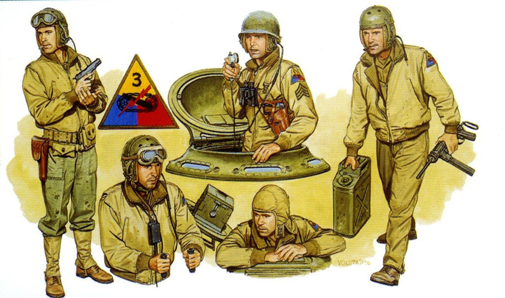 Dragon Us Tank Crew(Nw Europe '44) D6054