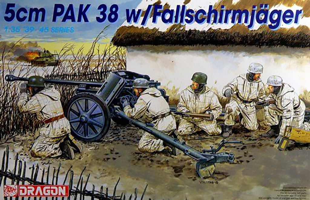 Dragon 5CM PAK 38 W/Fallschirmjager D6118