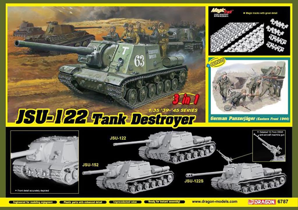 Dragon 1/35 Jsu-122 Vs Panzerjager (3 In 1) D6787