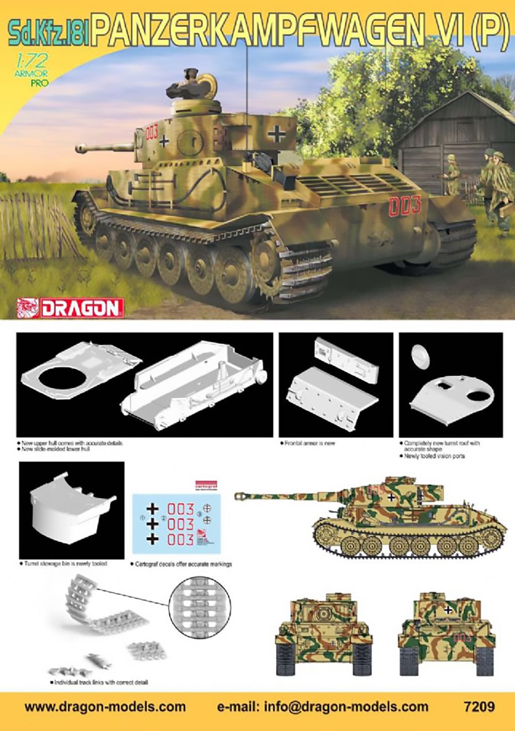 Dragon 1/72 SD.KFZ 181 Panzerkamp D7209