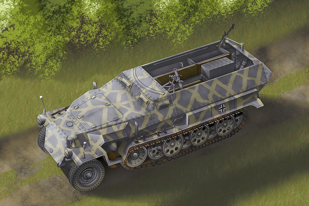 Dragon 1/72 Sdkfz 251/2 Ausf C Rivetted D7308