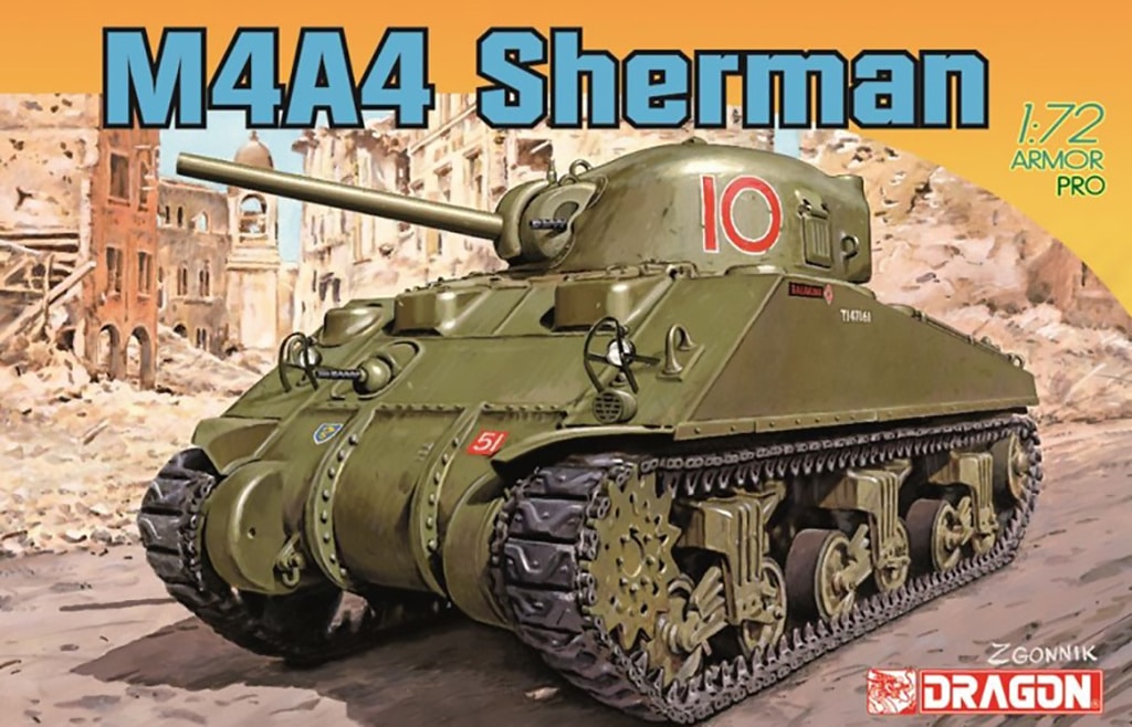 Dragon 1/72 M4A4 Sherman					 D7311