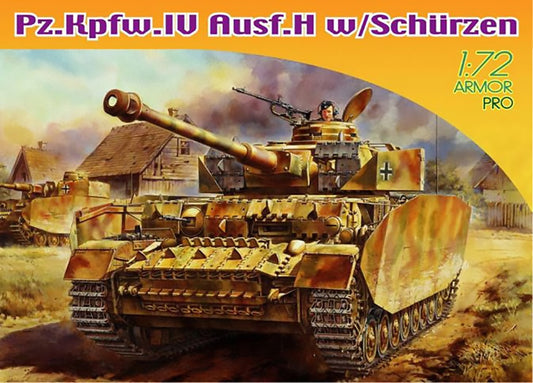 Dragon 1/72 PZ KPFW IV Ausf H W/Schurzen D7497