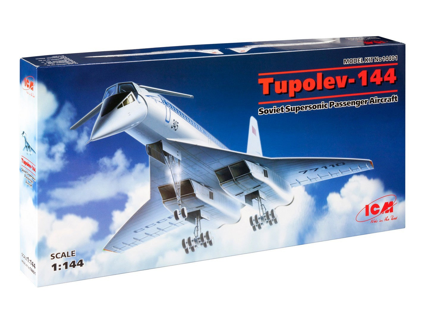 Tupolev-144, Soviet Supersonic Passenger Aircraft ICM14401