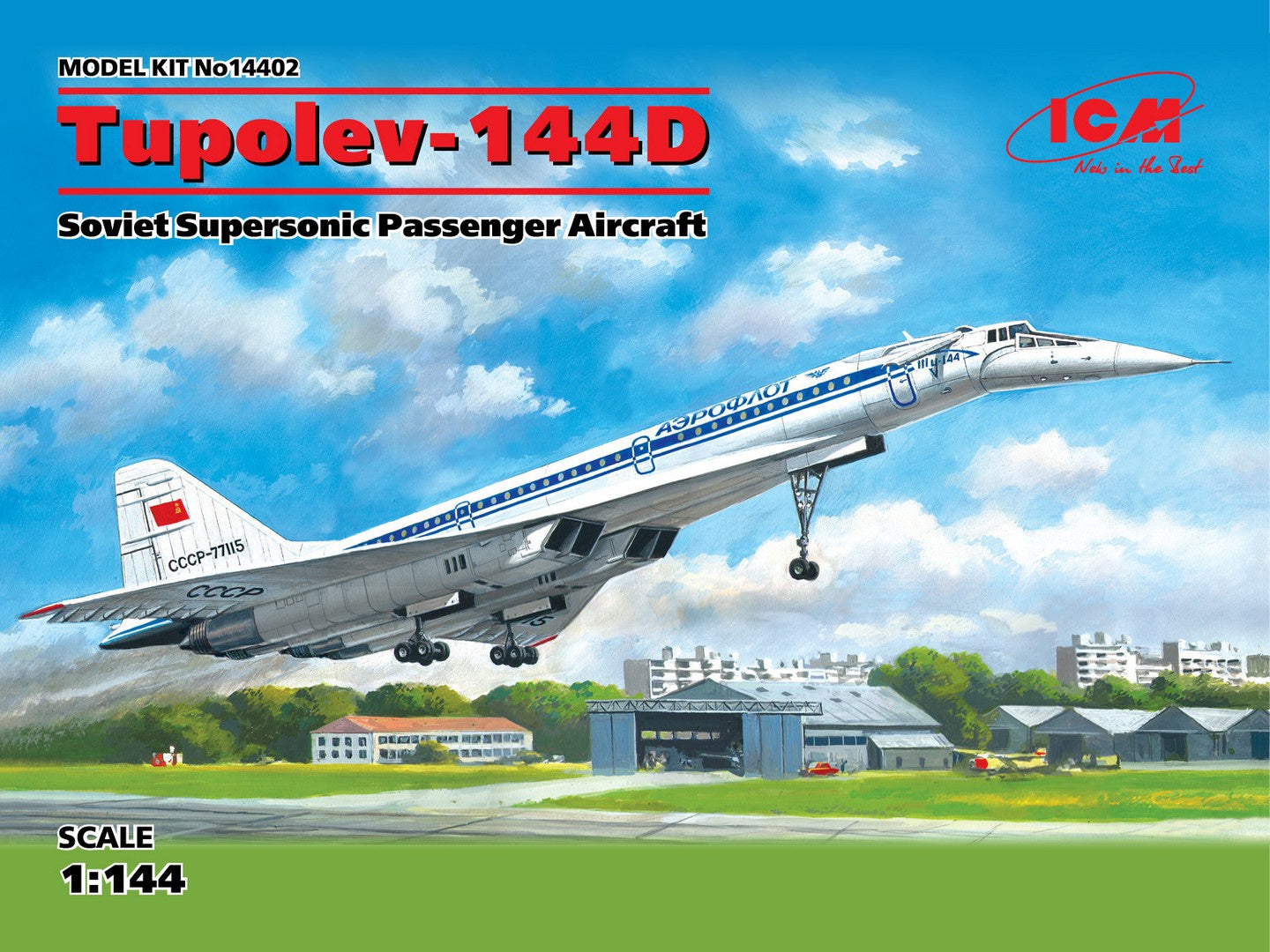 Tupolev-144D, Soviet Supersonic Passenger Aircraft ICM14402