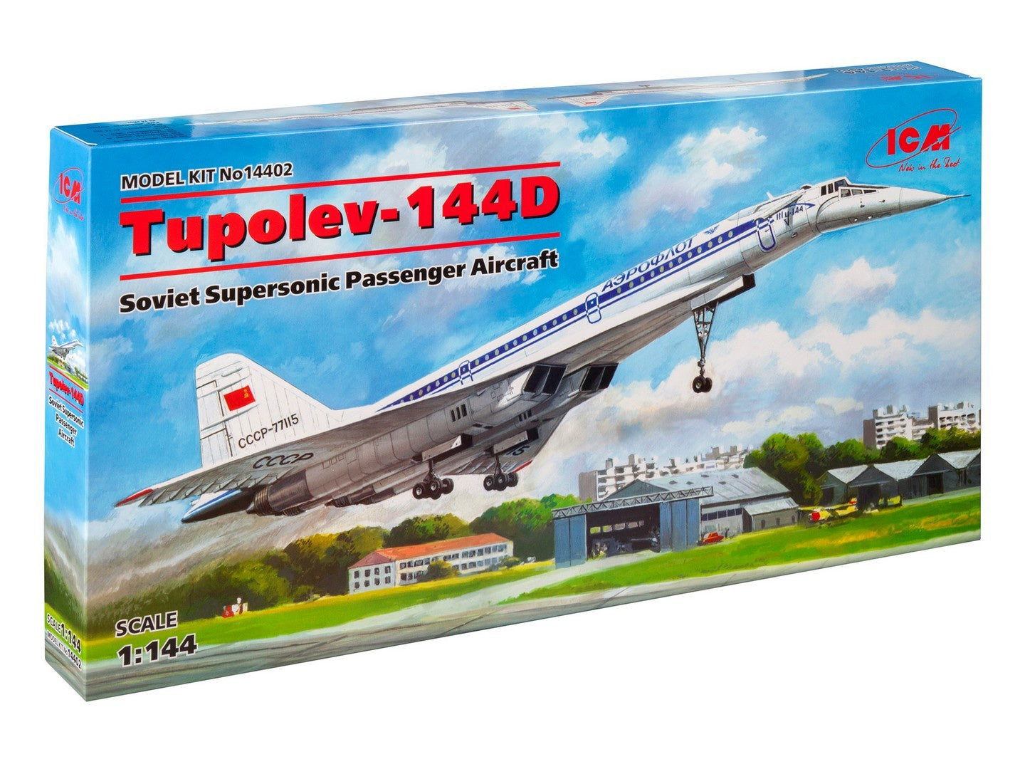 Tupolev-144D, Soviet Supersonic Passenger Aircraft ICM14402