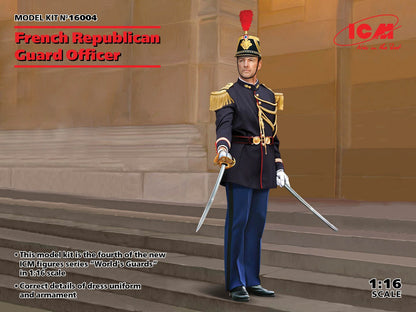 French Republican Guard Officer 1:16 Figure ICM16004