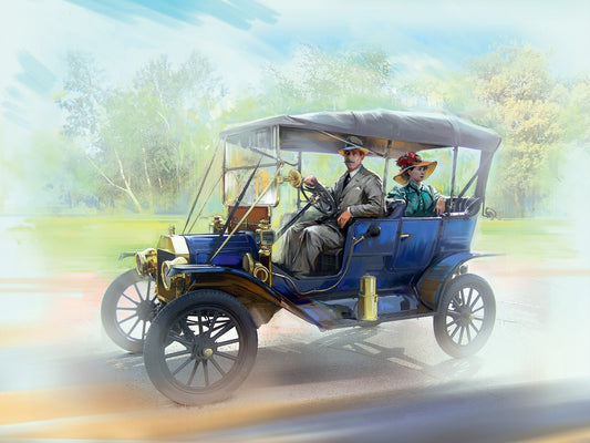 American Motorists (1910s) 1 Male, 1 Female Figures ICM24013