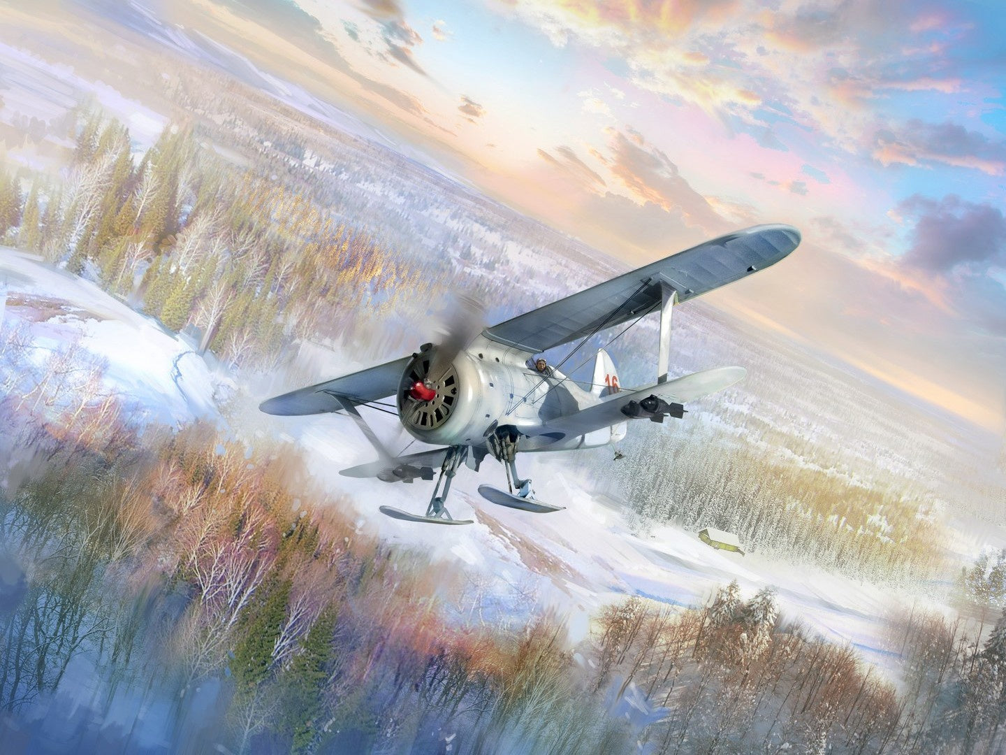 I-153 (Winter Version), WWII Soviet Fighter Plane ICM32011