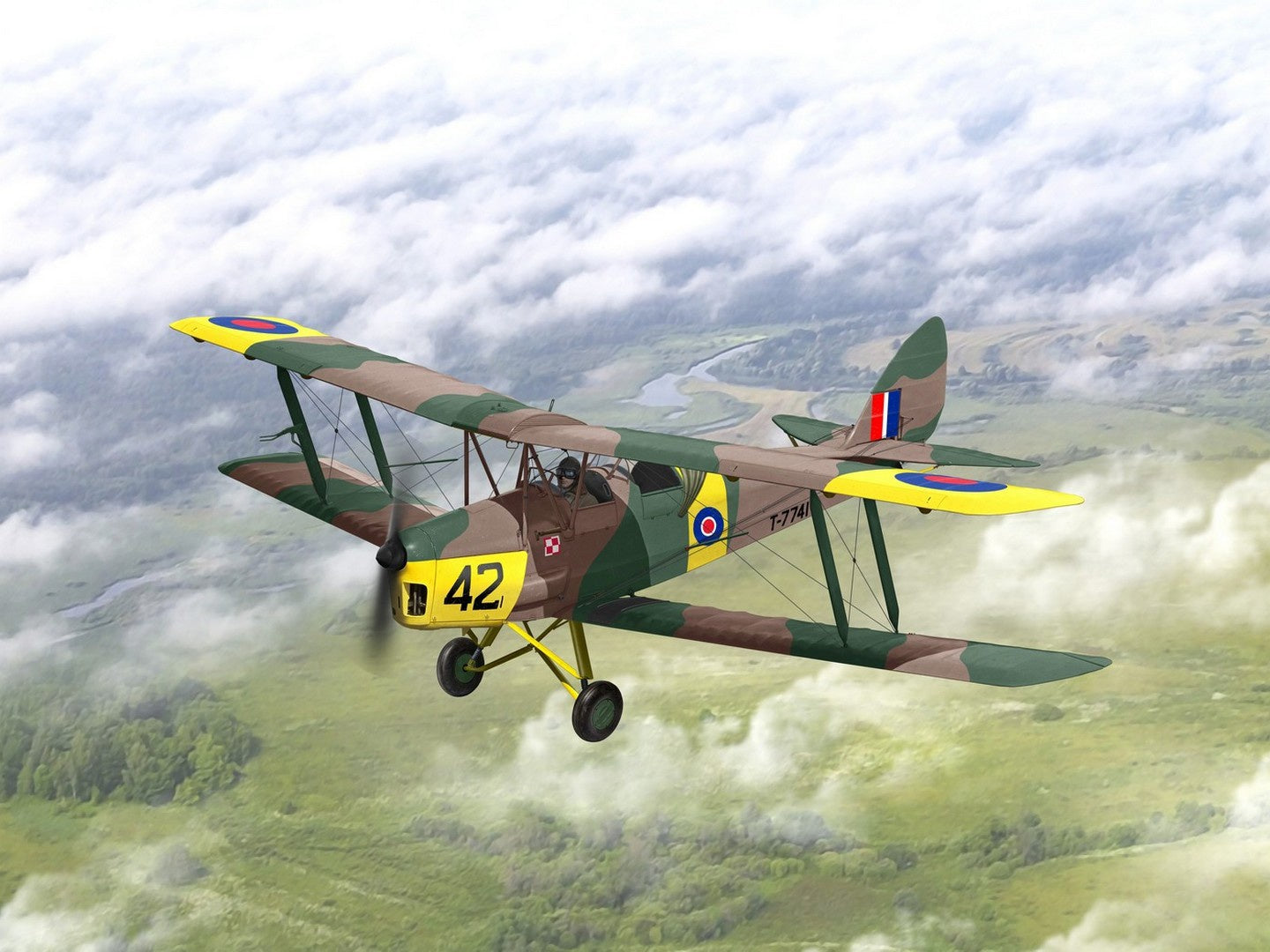 D.H. 82A Tiger Moth, British Training Aircraft ICM32035
