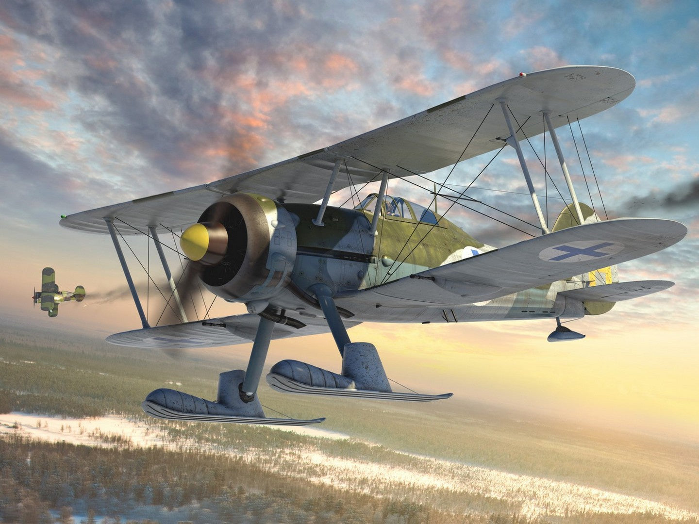 J-8 Gladiator, WWII Swedish Fighter Plane ICM32044