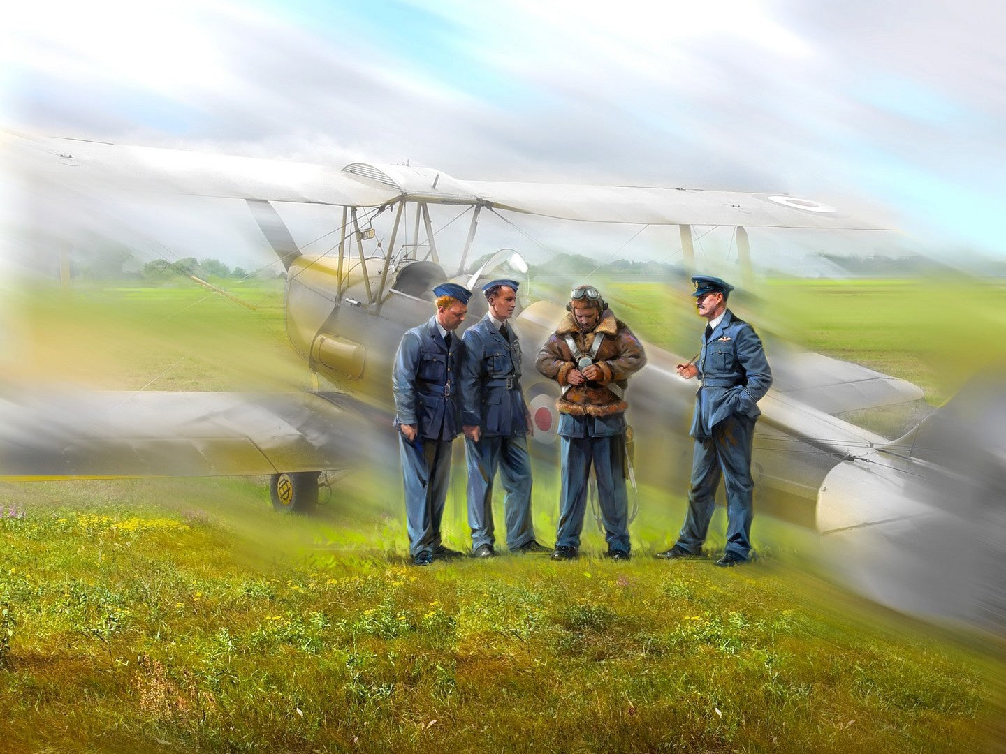 WWII RAF Cadets 4 Figures ICM32113