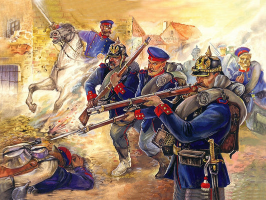 Prussian Line Infantry (1870-1871) 4 Figures ICM35012